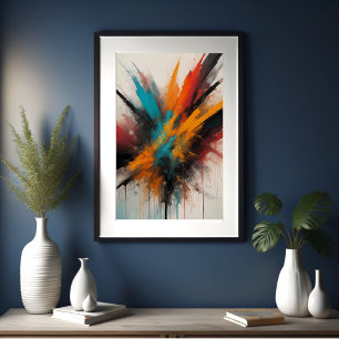 Abstract Organic Painting 2:3 Poster