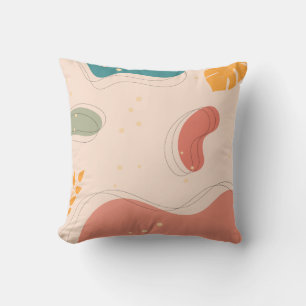 Abstract organic pattern cushion