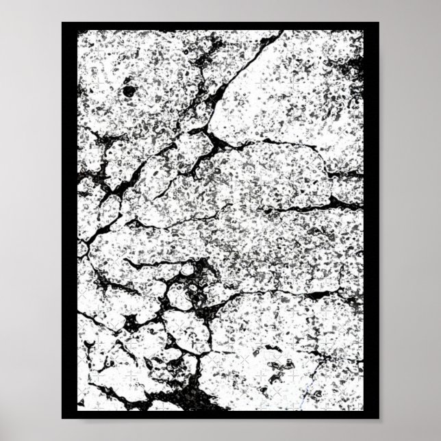 Abstract Organic Photography With Cracking Effects Poster (Front)