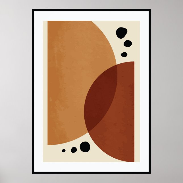Abstract organic shape poster (Front)