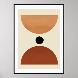 Abstract organic shape poster