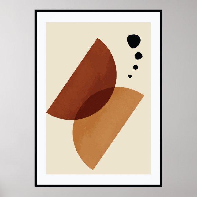 Abstract organic shape poster (Front)