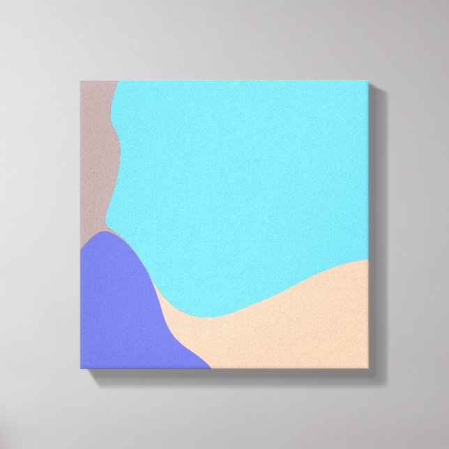 Abstract Organic Shapes Canvas Print (Front)