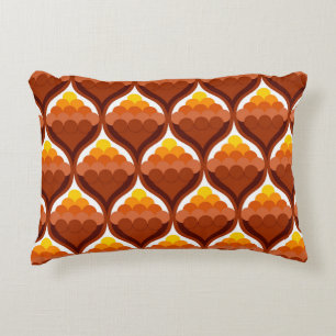 abstract organic shapes decorative victory pattern cushion