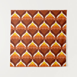 abstract organic shapes decorative victory pattern tapestry