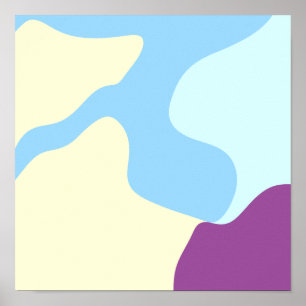 Abstract Organic Shapes Poster