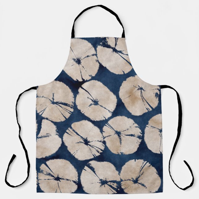 Abstract oriental floral motif. Seamless pattern.p Apron (Front)