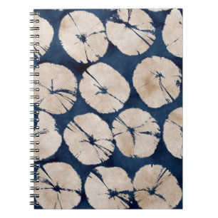 Abstract oriental floral motif. Seamless pattern.p Notebook