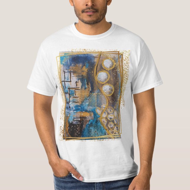 abstract original painting design beach T-Shirt (Front)