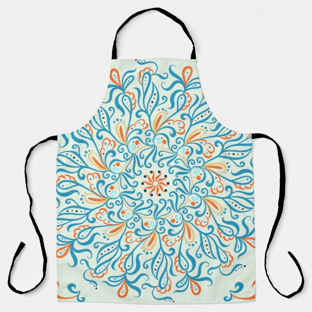 Abstract Ornament Ceramic Tile Pattern Apron (Front)