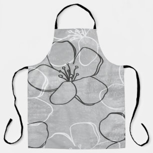 Abstract ornament of blooming apple tree.Seamless Apron