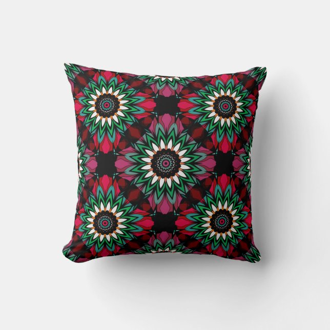 Abstract ornamental geometrical print decoration p cushion (Front)