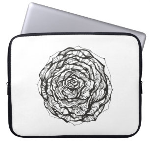Abstract Ornamental Rose Laptop Sleeve