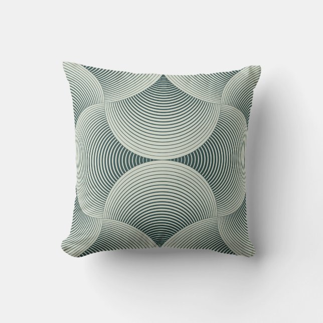 Abstract ornate geometric petals grid background.  cushion (Front)