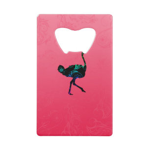 Abstract Ostrich Credit Card Bottle Opener