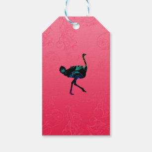Abstract Ostrich  Gift Tag