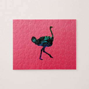 Abstract Ostrich Photo Puzzle