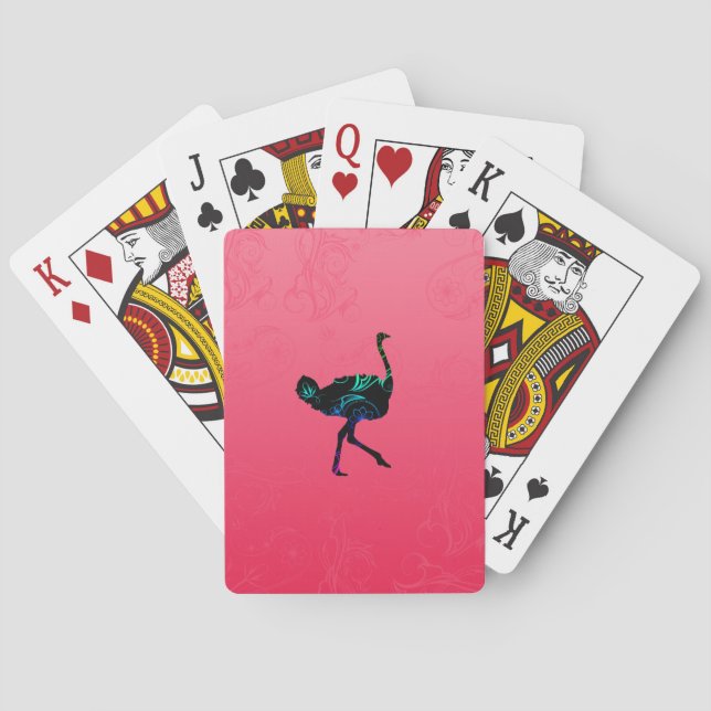 Abstract Ostrich Playing Cards (Back)