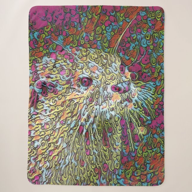 Abstract Otter Sherpa Blanket (Front)