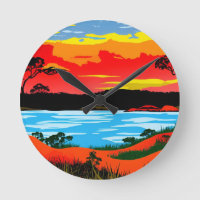 Abstract Outback Desert Landscape Art #5