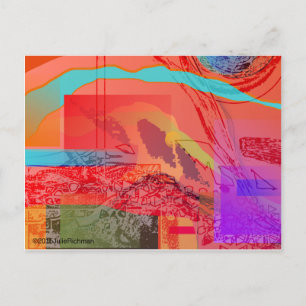 Abstract Outer Space postcard