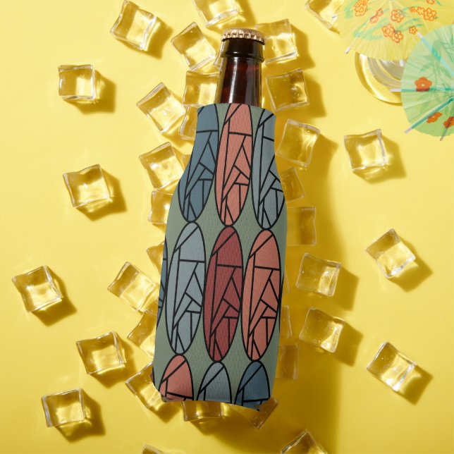 Abstract Ovals  Bottle Cooler (In Situ Summer)