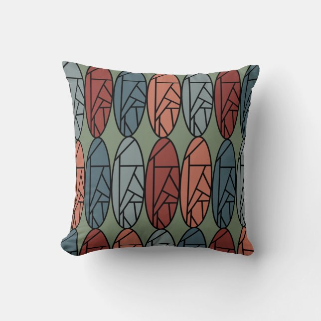 Abstract Ovals  Cushion (Front)