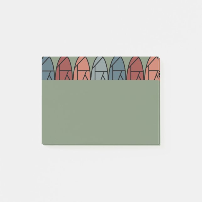 Abstract Ovals  Post-it Notes (Front)