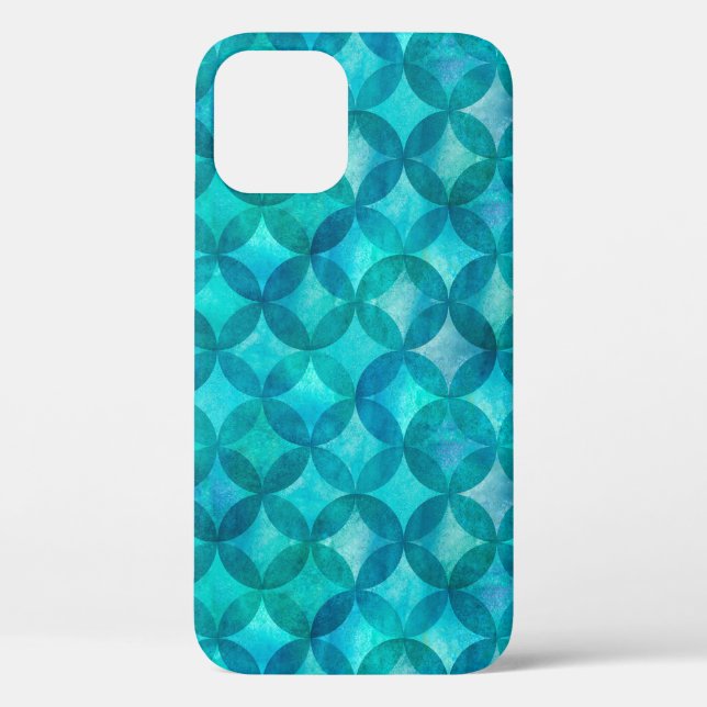 Abstract overlapping circles seamless pattern. Wat Case-Mate iPhone Case (Back)