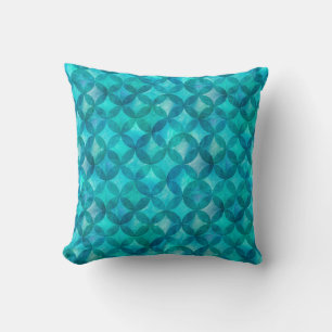 Abstract overlapping circles seamless pattern. Wat Cushion