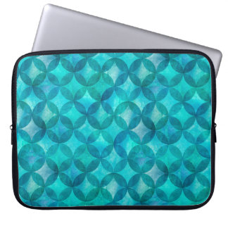 Abstract overlapping circles seamless pattern. Wat Laptop Sleeve