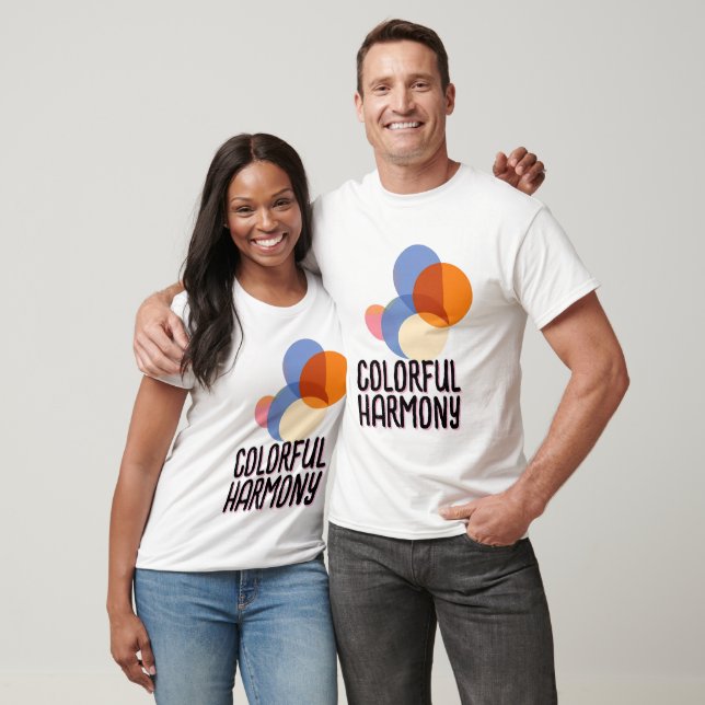 Abstract Overlapping Colour Circles T-Shirt (Unisex)