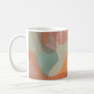 Abstract Overlapping Pastel Blobs Background Coffee Mug
