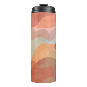 Abstract Overlapping Pastel Blobs Background Thermal Tumbler