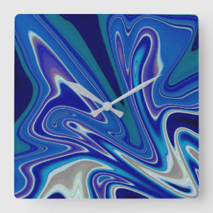 Abstract Overload Square Wall Clock