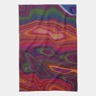 Abstract Overload Tea Towel