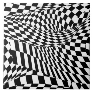 Abstract - Ow my eyes Ceramic Tile