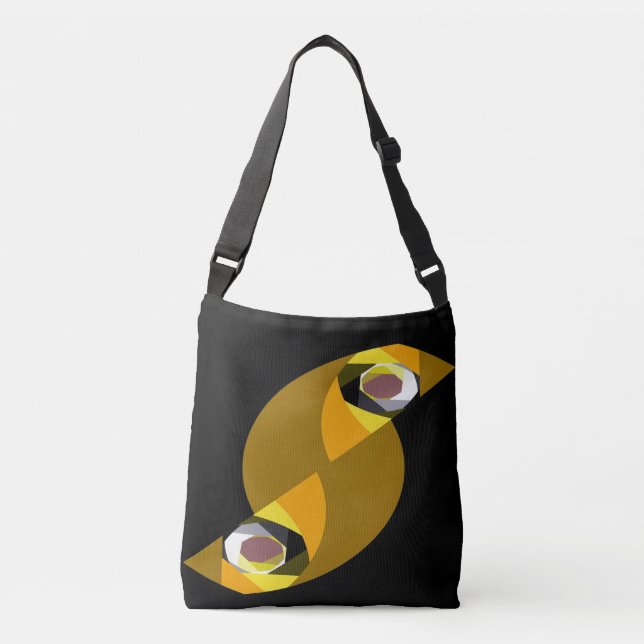 ABSTRACT OWL CROSSBODY BAG (Front)