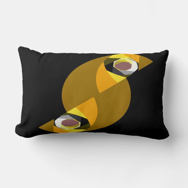 ABSTRACT OWL LUMBAR CUSHION (Front)