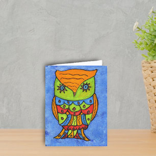 Abstract Owl Notecard