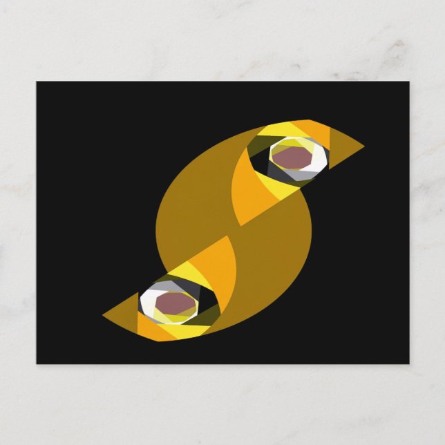 ABSTRACT OWL POSTCARD (Front)