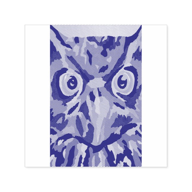 Abstract owl  self-inking stamp (Design)