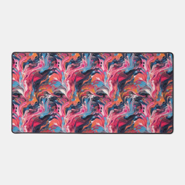 Abstract Paint 01 Desk Mat (Front)