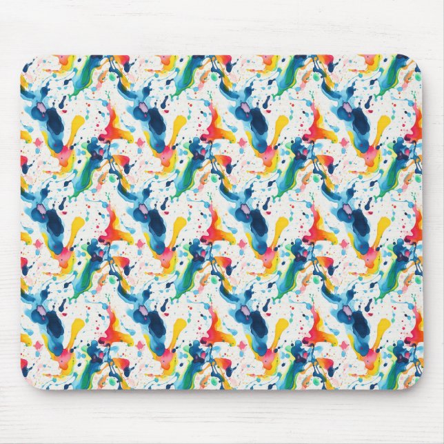Abstract Paint 02 Mouse Pad (Front)