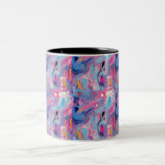 Abstract Paint 03 Two-Tone Coffee Mug