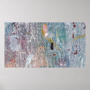 Abstract paint background. Artwork made of mixed m Poster