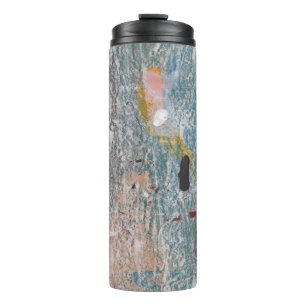 Abstract paint background. Artwork made of mixed m Thermal Tumbler