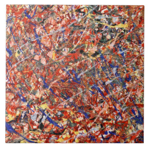 Abstract - Paint - Clown Suicide Ceramic Tile