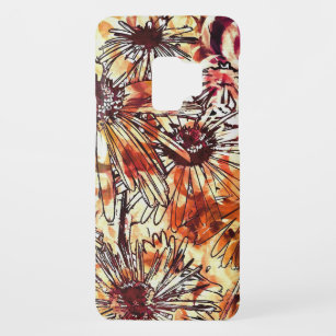 Abstract Paint Daub Sunflower Pattern Case-Mate Samsung Galaxy S9 Case