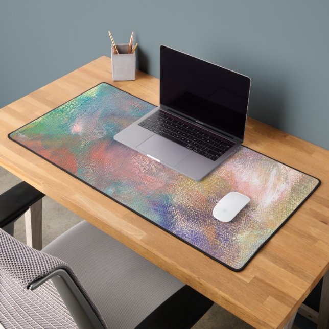 Abstract Paint Pattern Desk Mat (Office 2)